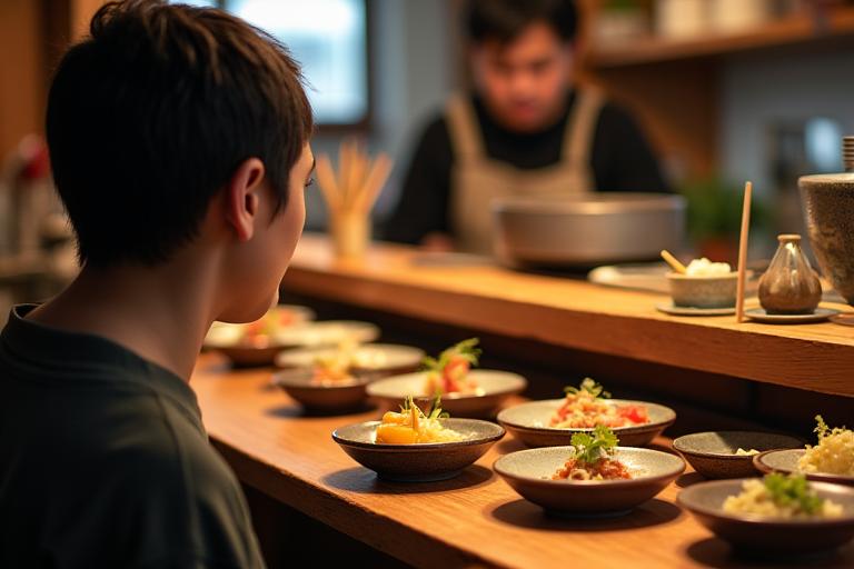 カウンターで楽しむおばんざい