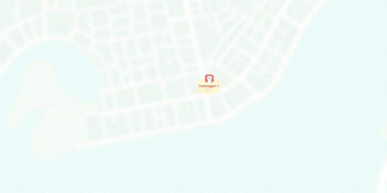 Kort over Cedergangen 1, 2300 København S, Amager